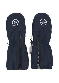 Color Kids Mittens Long with Zipper Handschuhe Kinder (Größe 0-1 Years |blau |wasserdicht)