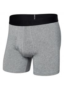 SAXX Droptemp Cooling Cotton Boxer Brief Fly Kunstfaserunterwäsche Men (Gr M |grau)