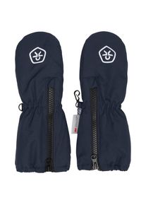 Color Kids Mittens Long with Zipper Handschuhe Kinder (Größe 0-1 Years |blau |wasserdicht)