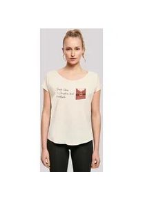 T-Shirt F4NT4STIC "Santa Letter Weihnachten" Gr. 3XL, weiß (sandweiß) Damen Shirts Print