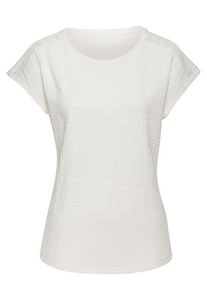 Vivance Kurzarmshirt 'mit dekorativem Häkeleinsatz' beige Gr. 32/34 für Damen. Mit Rundhals. Normal. Nachhaltig.