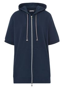 MYBC - Kapuzen-Long-Jacke, blau, Gr. 36 / S - Baumwolle
