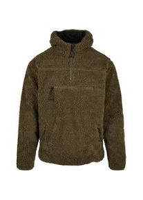 Anorak BRANDIT "Brandit Herren Teddyfleece Worker Pullover" Gr. L, grün (olive) Herren Jacken