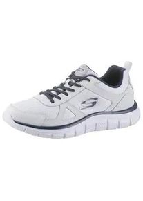 Sneaker Skechers "Track-Scloric" Gr. 46, blau (weiß, navy) Herren Schuhe mit Skechers Memory Foam, Freizeitschuh, Halbschuh, Schnürschuh