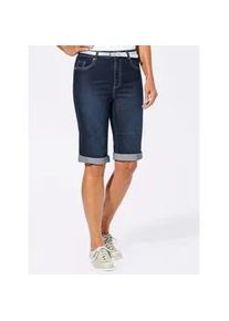 Jeansbermudas Casual Looks Gr. 52, Normalgrößen, blau (blau, stone, washed) Damen Jeans