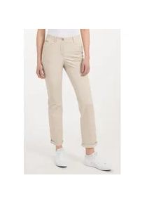 Stoffhose Recover Pants "COLETTE" Gr. 34, Normalgrößen, beige (creme) Damen Hosen mit tonig bestickten Taschenblenden