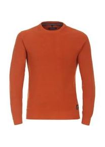 Strickpullover Casamoda "Casamoda Pullover uni" Gr. L, orange Herren Pullover