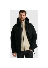 PME-Legend Outdoorjacke PME LEGEND "Semi long jacket STEARPACKER Ottoman" Gr. XXXL, schwarz Herren Jacken mit Kapuze