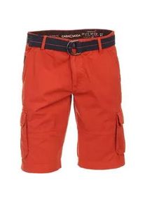 Bermudas Casamoda "Casamoda Bermuda uni" Gr. 31, Normalgrößen, orange (dunkelorange) Herren Hosen