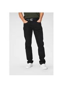 Levi's Tapered-fit-Jeans LEVI'S "502 TAPER" Gr. 31, Länge 34, schwarz (nightshine) Herren Jeans in elegantem, modernem Stil