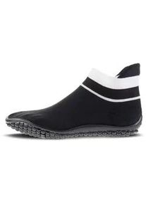 Barfußschuh Leguano "SNEAKER" Gr. XL (44/45), schwarz-weiß (schwarz, weiß) Damen Schuhe Barfußschuh Schlupfboots Sockboots Socksneaker Bequemschuh, Komfortschuh für Maschinenwäsche geeignet