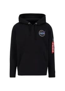 Hoodie Alpha Industries "Alpha Industries Men - Hoodies Space Shuttle Hoodie" Gr. 3 XL, lila (schwarz, neon lila) Herren Sweatshirts