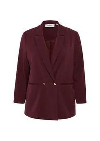 Jackenblazer Fransa "Jackenblazer FPNola" Gr. 46, rot (winetasting), Damen, Obermaterial: 62% Polyester PES. 33% Viskose LENZING ECOVERO CV LenzEcov. 5% Elasthan EL., Blazer