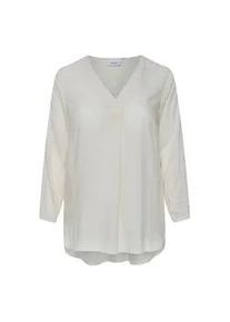 Langarmbluse Fransa "Langarmbluse FPCoya" Gr. 50, weiß (blanc de blanc) Damen Blusen