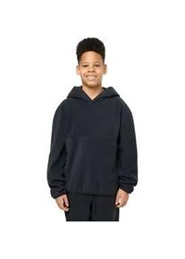 Hoodie Jack Wolfskin "Fleecehoodie SMILEYWORLD für Kinder" Gr. XL (176), grau (granite schwarz) Kinder Sweatshirts