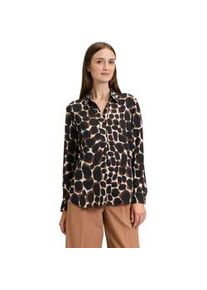 Longbluse Betty Barclay "Betty Barclay langarm" Gr. 40, schwarz (schwarz, beige) Damen Blusen