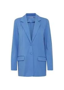 Jackenblazer Fransa "Jackenblazer FRLano" Gr. L, blau (ultramarine), Damen, Obermaterial: 66% Viskose LENZINGu00bf ECOVEROu00bf CV LenzEcov. 30% Polyamid PA. 4% Elasthan EL., Blazer