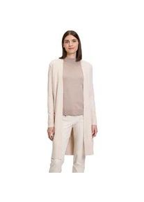 Strickjacke Betty Barclay "Betty Barclay Longstrickjacke mit aufgesetzten Taschen" Gr. 38, beige (light melange) Damen Strickjacken Material