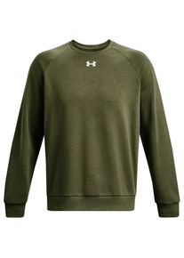 Under Armour Rival Fleece Crew Pullover Herren Alltag (Gr L - Regular |oliv)