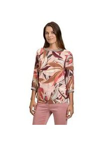 Schlupfbluse Betty Barclay "Betty Barclay mit Muster" Gr. 44, rosé, braun Damen Blusen