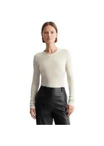 Marc O'Polo Langarmshirt MARC O'POLO "aus Lyocell-Schurwolle-Mix" Gr. S, grau Damen Shirts