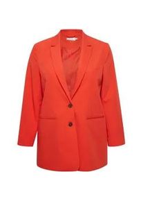 Jackenblazer Fransa "Jackenblazer FPCallie" Gr. 46, rot (rot alert), Damen, Obermaterial: 78% Polyester PES. 18% Viskose LENZING ECOVERO CV LenzEcov. 4% Elasthan EL., Blazer