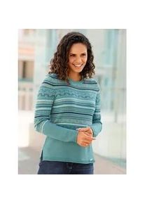 Strickpullover Casual Looks "Pullover" Gr. 42, blau (ozean, marine, gestreift) Damen Pullover