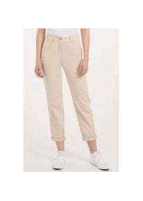 Stoffhose Recover Pants "CARA" Gr. 50, Normalgrößen, beige (creme) Damen Hosen in lässiger Passform