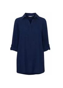 Shirtbluse Fransa "Shirtbluse FRCoya" Gr. M, blau (medieval blau) Damen Blusen