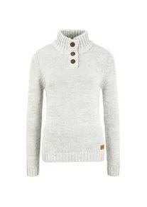 Strickpullover oxmo "Strickpullover OXPhiklicita" Gr. S, grau (lig m) Damen Pullover