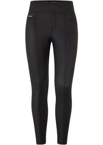 Freddy Damen Leggings "NOW SUPERSKINNY YOGA", schwarz, casual, Gr. XL, glänzend, Web, Obermaterial: 72% Polyester, 15% Polyurethan, 13% Elasthan,