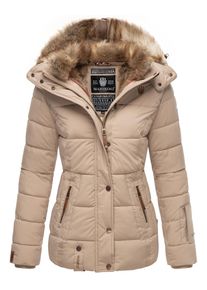 Marikoo Damen Winterjacke "Nekoo", beige, modisch, Gr. XL, Oberstoff: 100% Polyester, Futter: 100% Polyester, Wattierung: 100% Polyester,