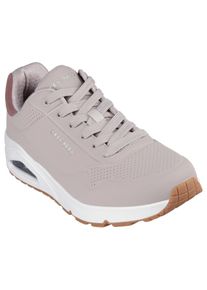 Skechers Herren Sneaker "UNO-SUITED ON AIR", Gr. 43, grau, Lederimitat, Veloursleder, sportlich, Schuhe, Freizeitschuh, Halbschuh, Schnürschuh mit