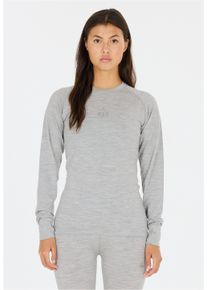 SOS Damen Funktionsshirt "Nuuk", grau, sportlich, Gr. S, unifarben, 100% Wolle, Shirts, mit hochwertiger Woll-Verarbeitung