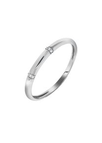 Vivance Damen Fingerring "375 Weißgold Diamant", 052 (16,6), 0,020 ct P3 = leicht erkennbare Einschlüsse, Gold, weiß, Gold, Fingerringe