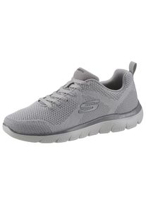 Skechers Herren Sneaker "SUMMITS", Gr. 48,5, grau, Textil, sportlich, Schuhe, mit gepolstertem Schaftrand, Freizeitschuh, Halbschuh, Schnürschuh