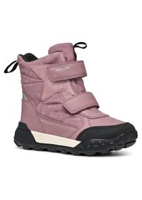 Geox Kinder Winterboots "J TREKKYUP GIRL B ABX", Gr. 27, pink, Textil, Synthetik, Lederimitat, casual, Schuhe, Klettstiefel, Snowboots, Winterstiefel