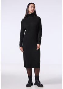 Damen Strickkleid, schwarz, casual, Gr. 46, STREET ONE STUDIO, unifarben, Stoff, 50% Nylon, 27% Polyacryl, 18% Baumwolle, 5% Elasthan, Kleider