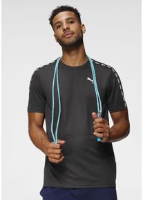 Puma Herren Trainingsshirt "ESSENTIALS TAPED TEE", schwarz, sportlich, Gr. XXL, unifarben, Interlock, Obermaterial: 100% Polyester, Shirts