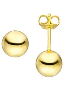 Jobo Damen Paar Ohrstecker, Silber 925 (Sterlingsilber), gold, Silber 925 (Sterlingsilber), Ohrringe, 925 Silber vergoldet