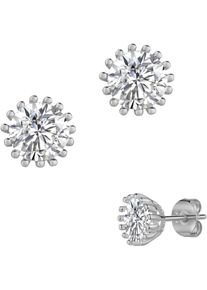 Firetti Damen Paar Ohrstecker "Schmuck Geschenk Silber 925 Ohrschmuck Ohrringe Solitär", Silber 925 (Sterlingsilber), silber, Silber 925