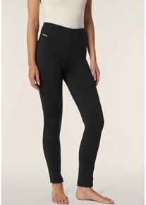 Freddy Damen Leggings "NOW SKINNY YOGA WINTER", schwarz, casual, Gr. XS, glänzend, Web, Obermaterial: 78% Polyester, 22% Elasthan, Hosen, mit Lifting