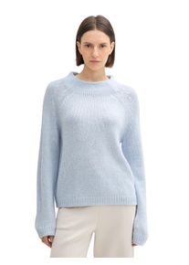 Tom Tailor Damen Strickpullover, blau, casual, Gr. XXL, unifarben, Strick, Obermaterial: 59% Polyacryl, 26% Polyamid, 15% Wolle, Pullover, mit