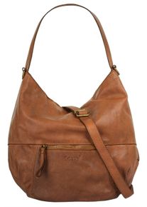 FORTY Damen Shopper, braun, Leder, unifarben, leicht glänzend, Taschen, echt Leder, Made in Italy