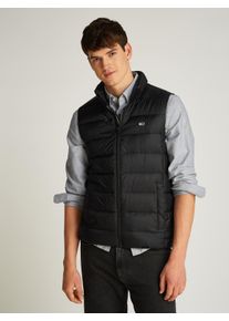 Herren Steppweste "TJM LT DOWN VEST EXT", schwarz, casual, Gr. 6XL, Tommy Jeans PLUS, unifarben, bestickt, Web, Obermaterial: 100% Polyamid, Westen,