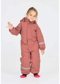 ZIGZAG Kinder Schneeoverall "Vally", rosa, casual, Gr. 128, 100% Polyester, Overalls, mit wasser- und winddichter TPU-Membran
