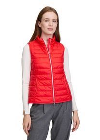 Betty Barclay Damen Strickweste "Betty Barclay Steppweste mit Reißverschluss", rot, casual, Gr. 42, Obermaterial: 100% Polyamid., Westen,