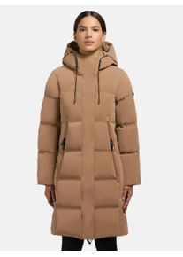 Khujo Damen Steppmantel "Loni-YM", braun, casual, Gr. XL, Oberstoff: 100% Polyester, Beschichtung: Polyurethan, Futter: 100% Nylon, Wattierung: 100%