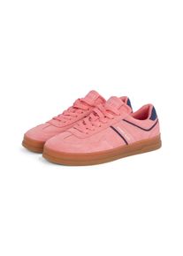 Tommy Jeans Damen Plateausneaker "THE GREENWICH SUEDE", Gr. 35, rosa, Veloursleder, Lederimitat, sportlich, Schuhe, Freizeitschuh, Halbschuh,