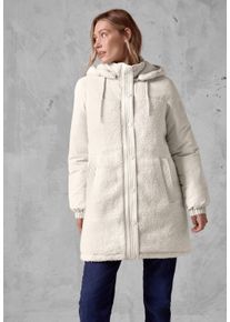 Cecil Damen Winterjacke, beige, casual, Gr. XXL, unifarben, Stoff, Obermaterial: 100% Nylon; Teddy-Elemente: 100% Polyester; Futter: 100% Polyester,